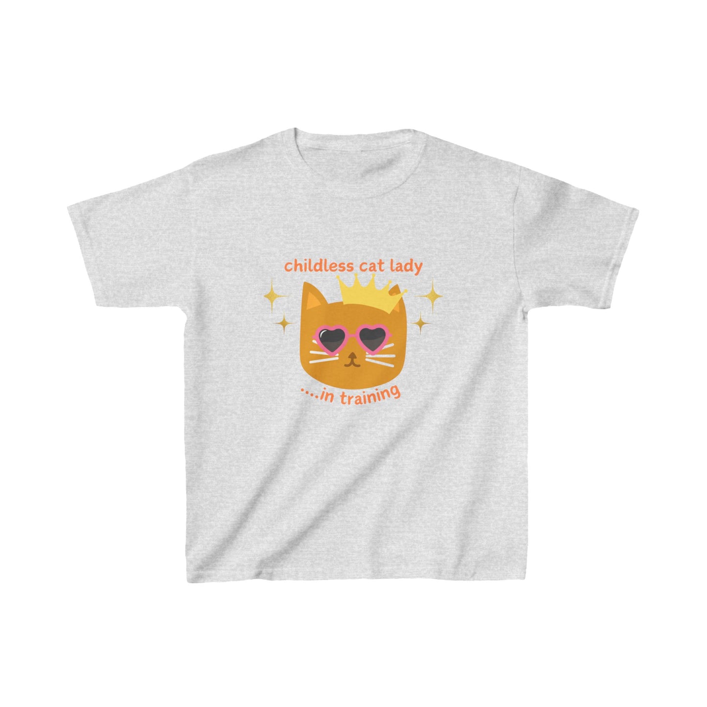 Childless Cat Lady in Training Kids Heavy Cotton™ Tee