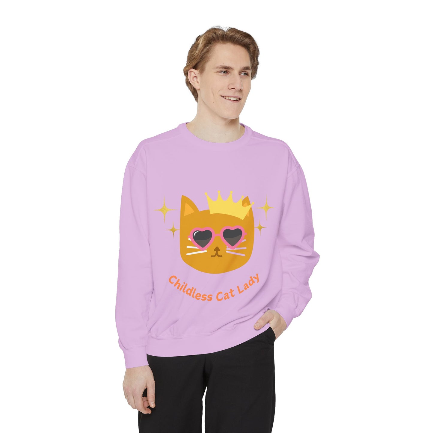 Childless Cat Lady Unisex Garment-Dyed Sweatshirt