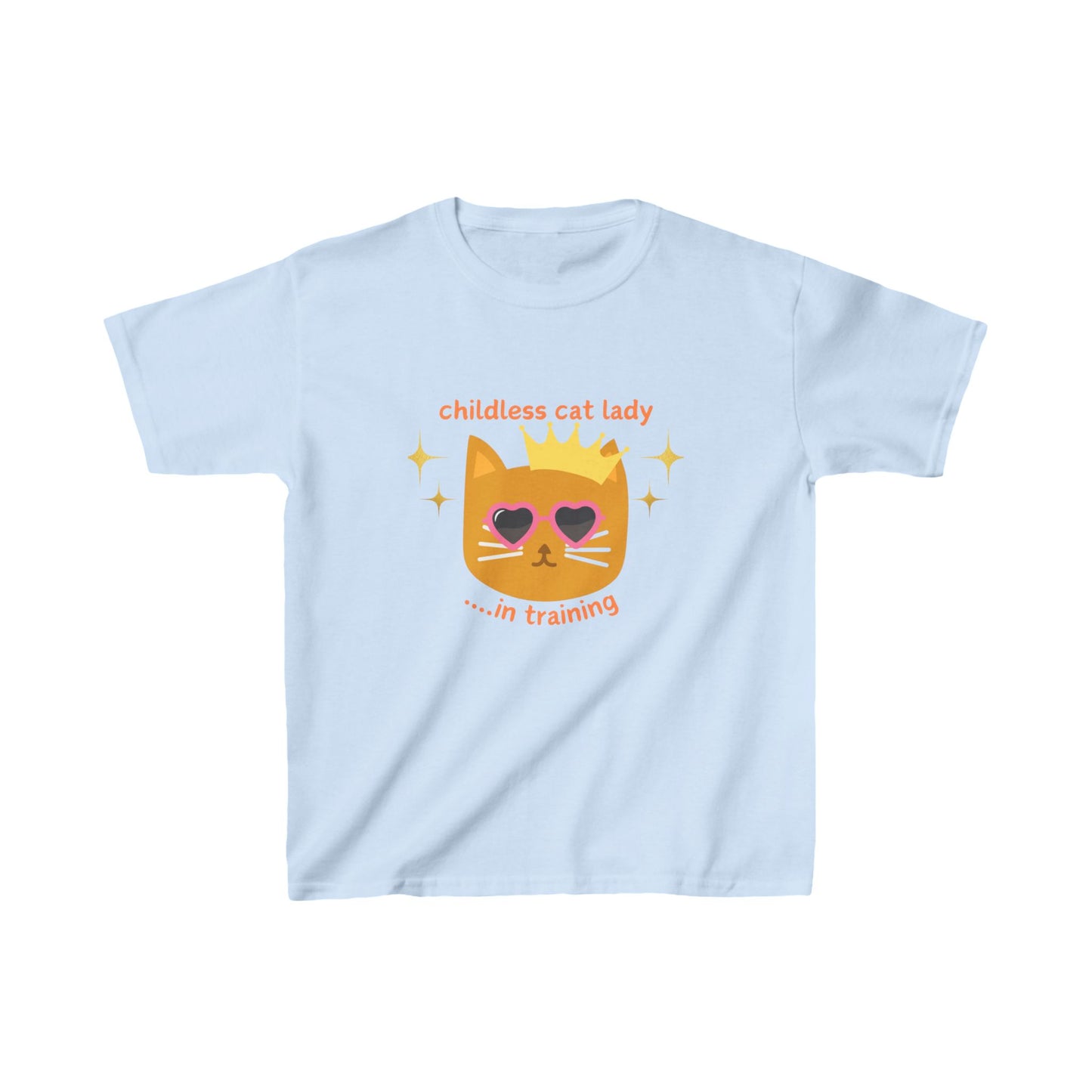 Childless Cat Lady in Training Kids Heavy Cotton™ Tee