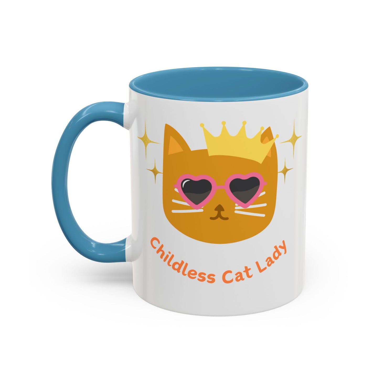 Childless Cat Lady Accent Coffee Mug (11, 15oz)