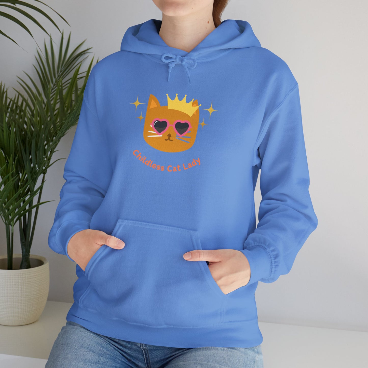 Childless Cat Lady Hoodie - Unisex Hooded Sweatshirt