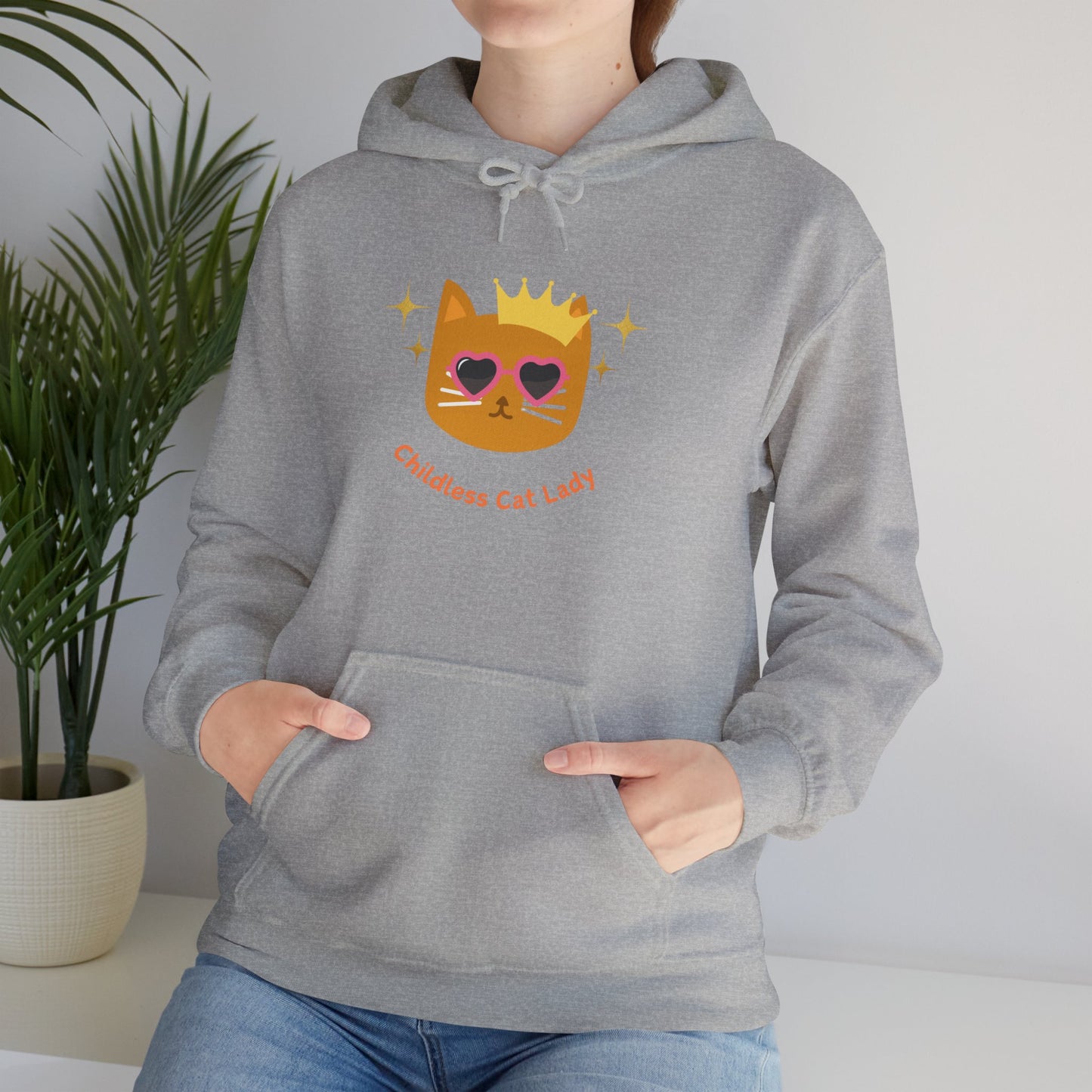 Childless Cat Lady Hoodie - Unisex Hooded Sweatshirt