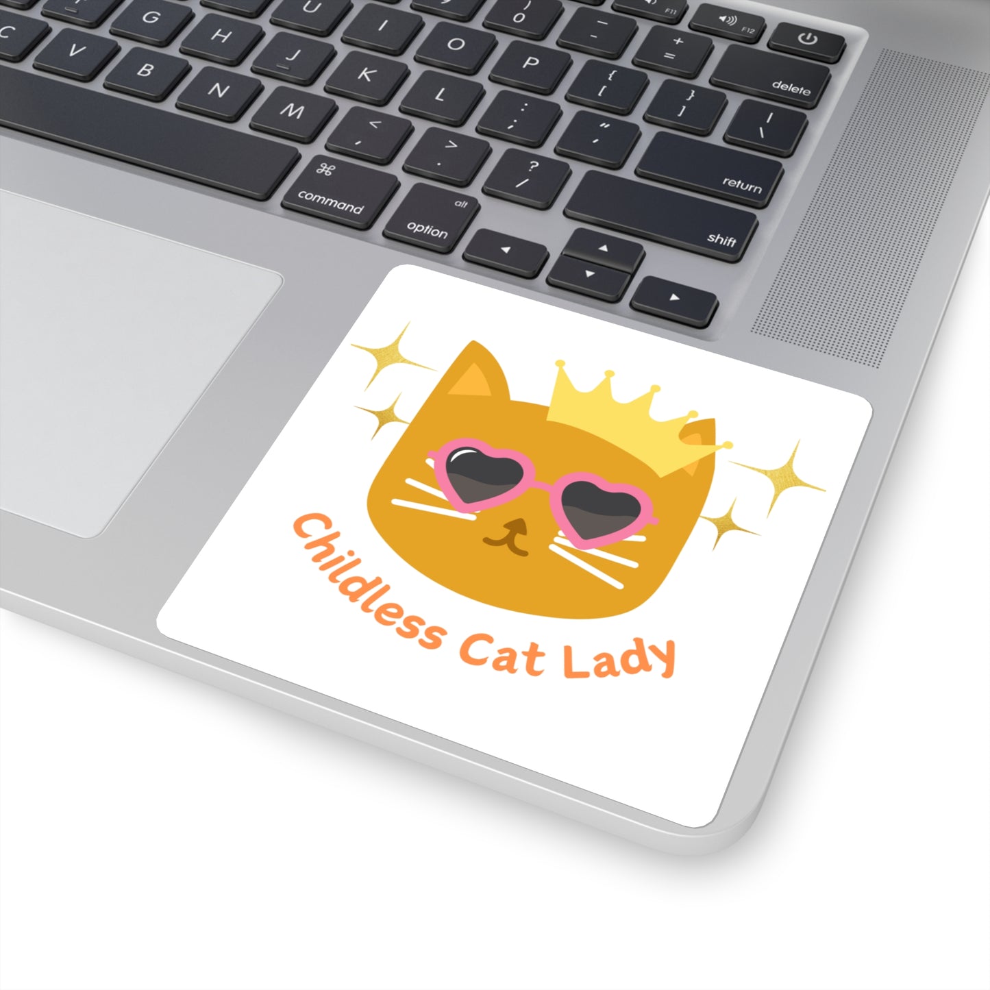 Childless Cat Lady Square Stickers