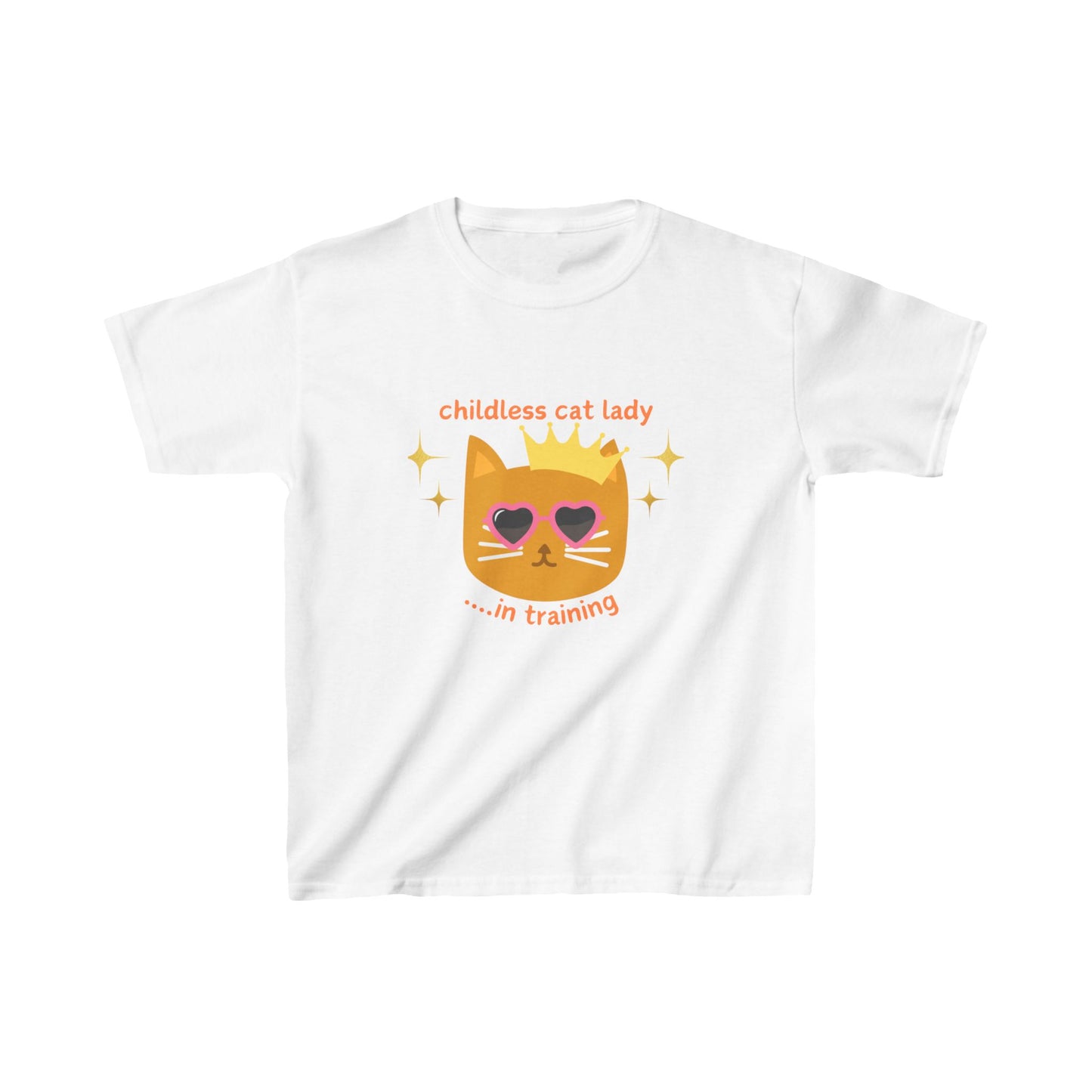 Childless Cat Lady in Training Kids Heavy Cotton™ Tee