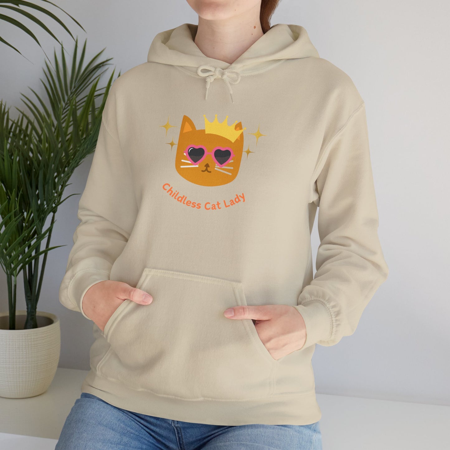 Childless Cat Lady Hoodie - Unisex Hooded Sweatshirt