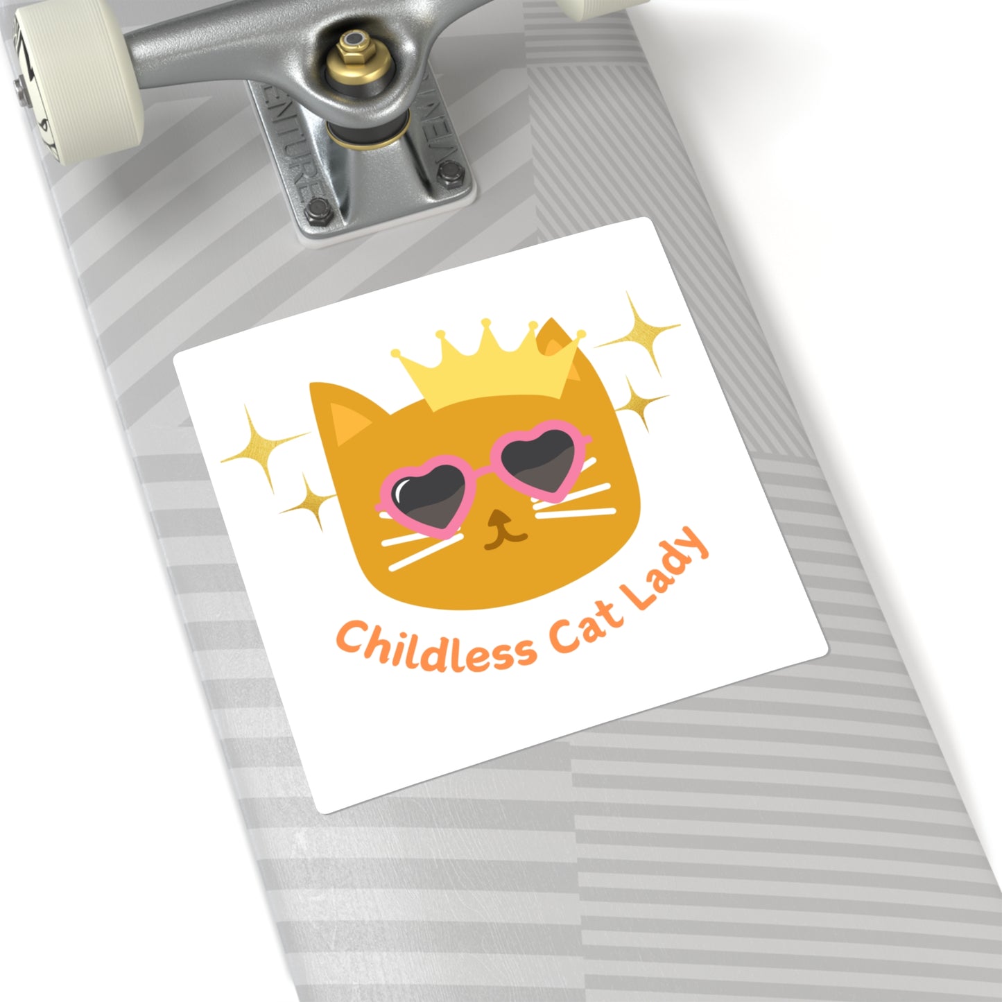 Childless Cat Lady Square Stickers