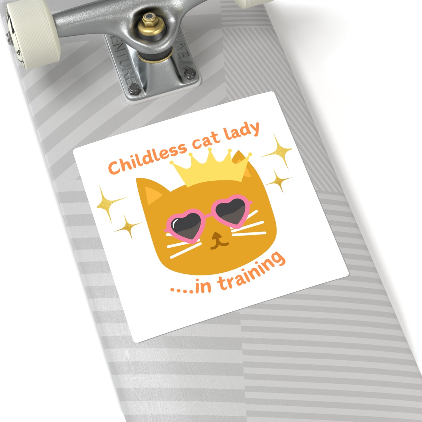 Childless Cat Lady Square Stickers