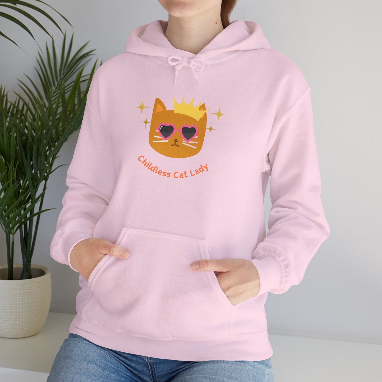 Childless Cat Lady Hoodie - Unisex Hooded Sweatshirt