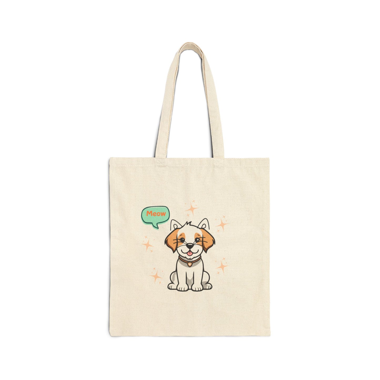 Childless Cat Lady for Dog Owners Cotton Canvas Tote Bag