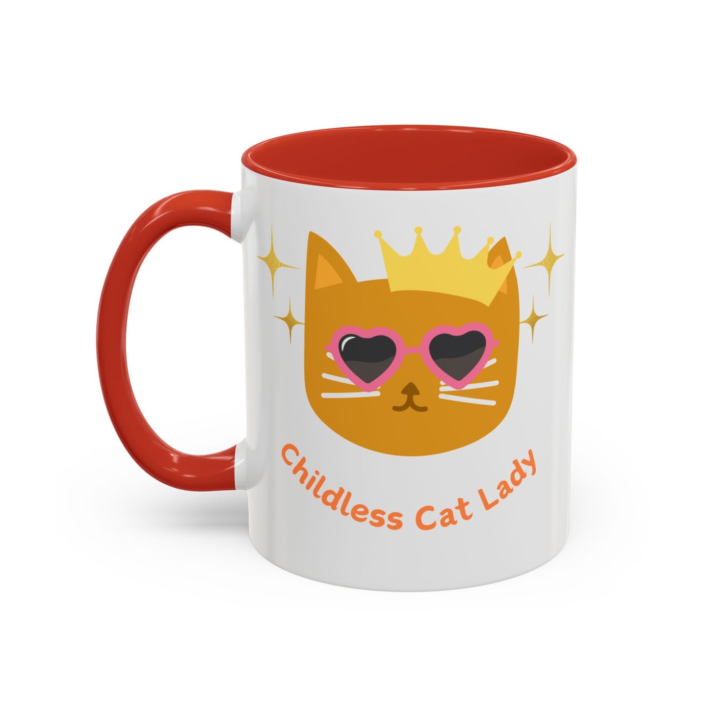 Childless Cat Lady Accent Coffee Mug (11, 15oz)