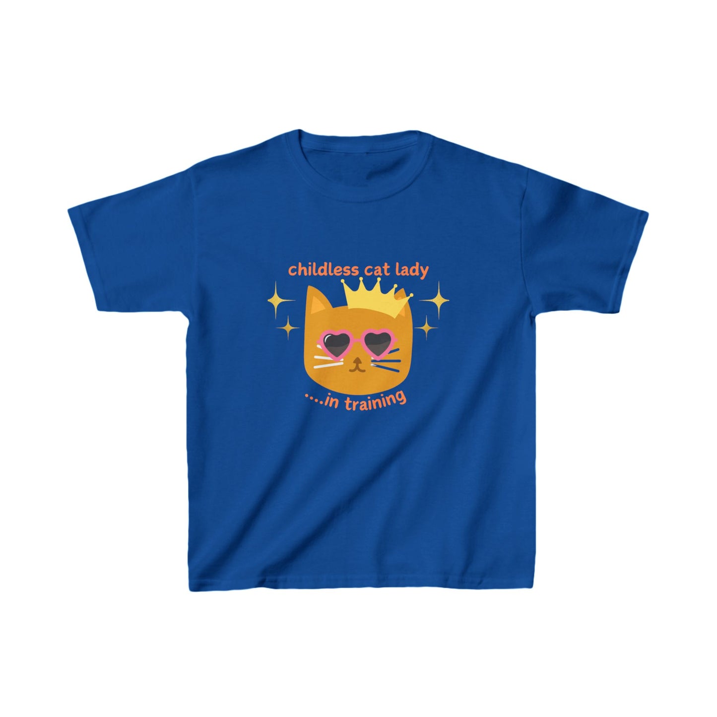 Childless Cat Lady in Training Kids Heavy Cotton™ Tee