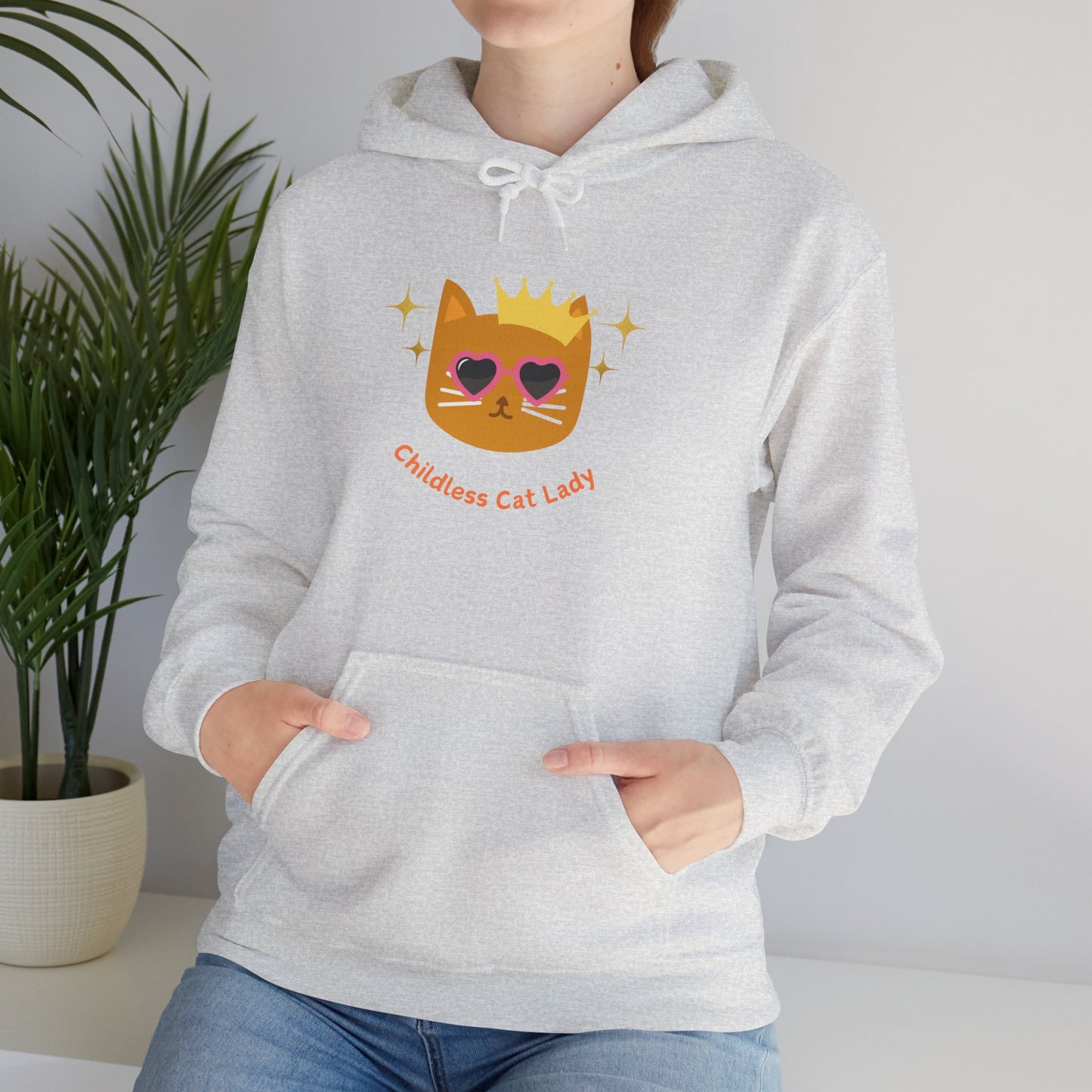 Childless Cat Lady Hoodie - Unisex Hooded Sweatshirt