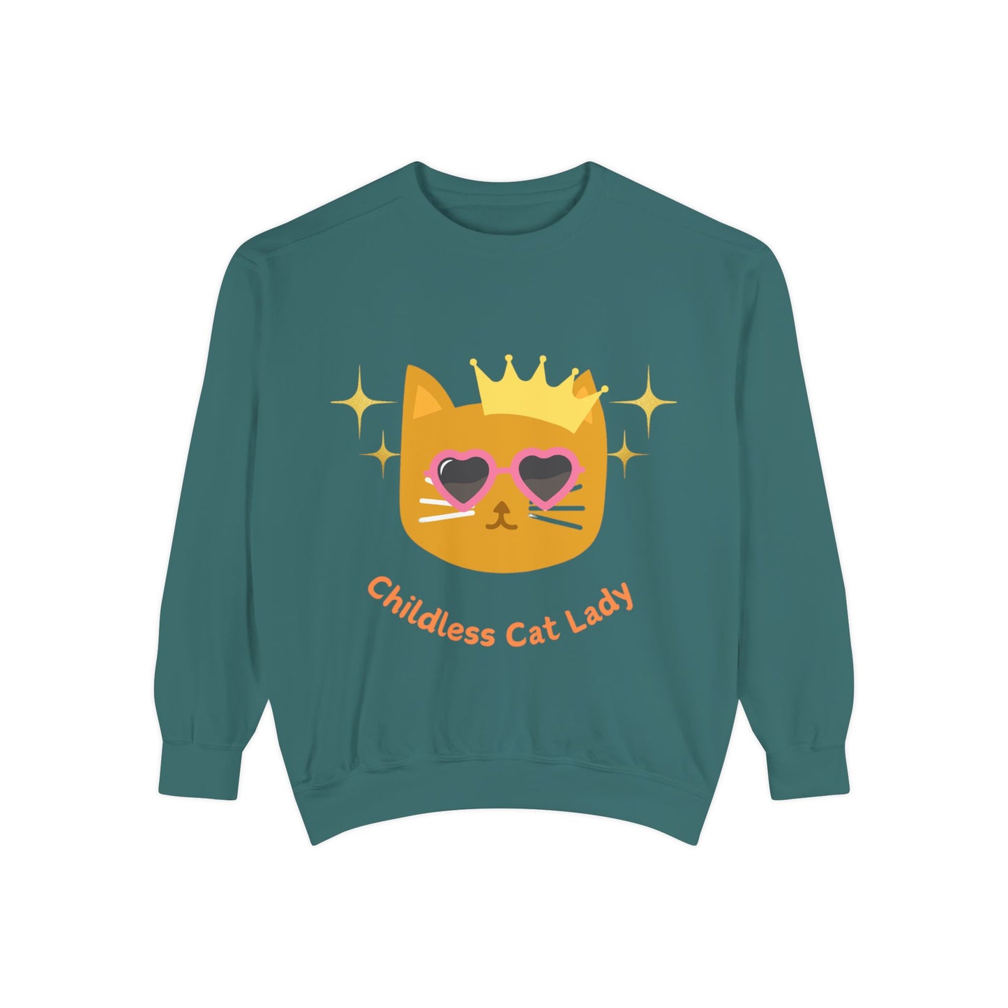 Childless Cat Lady Unisex Garment-Dyed Sweatshirt