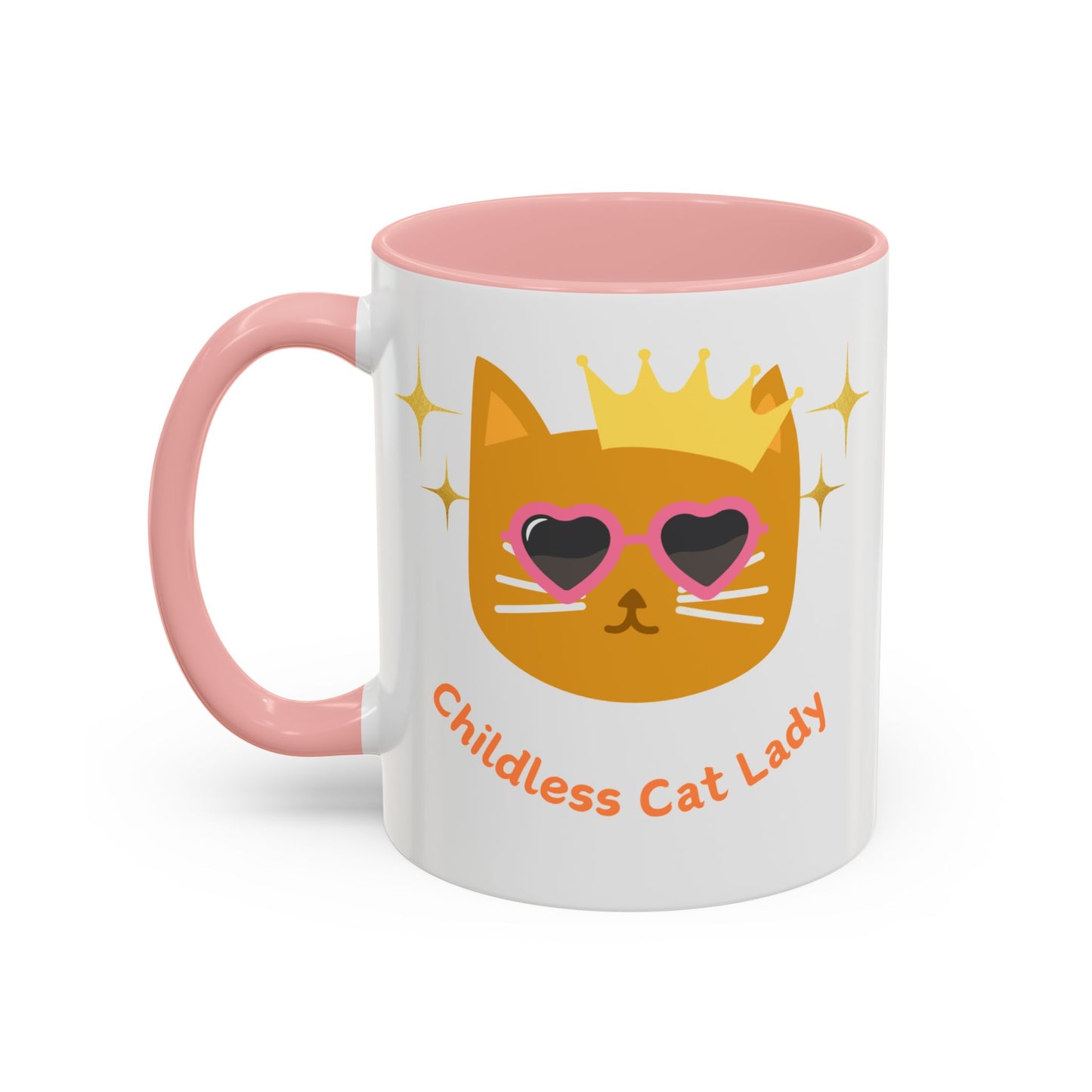 Childless Cat Lady Accent Coffee Mug (11, 15oz)