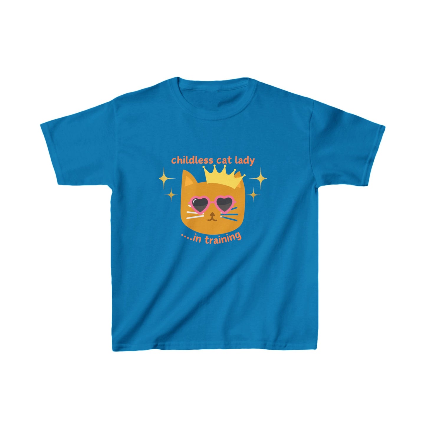 Childless Cat Lady in Training Kids Heavy Cotton™ Tee